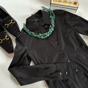 Theory stretch cotton blouse